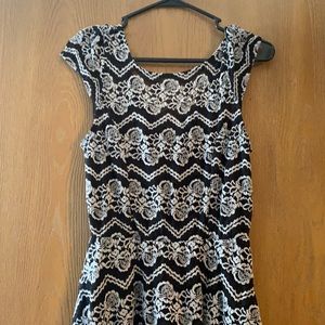 Classy black and silver dress